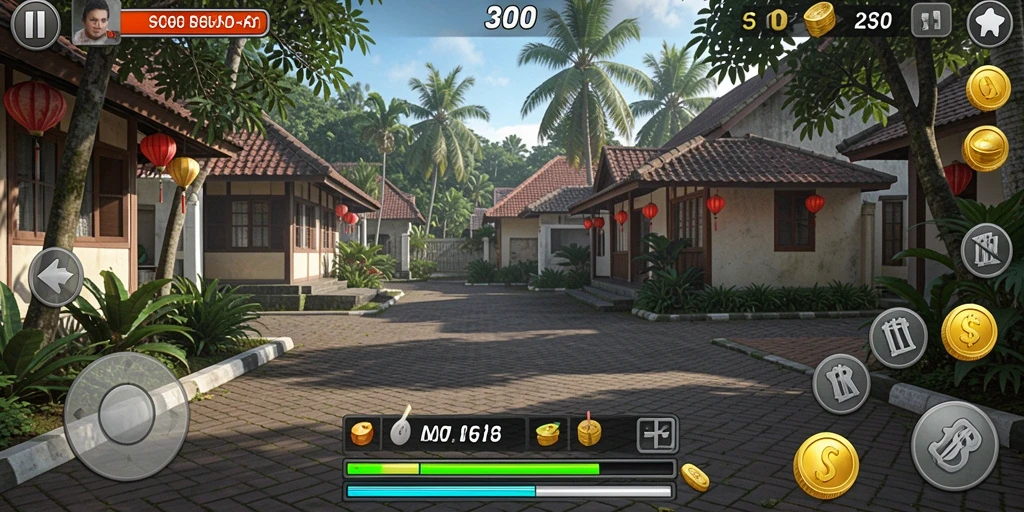 Screenshot menampilkan tampilan karakter yang menarik.
