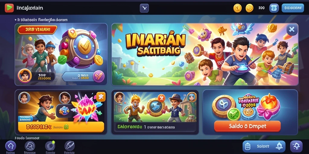 Tampilan menu utama yang menarik dan user-friendly.